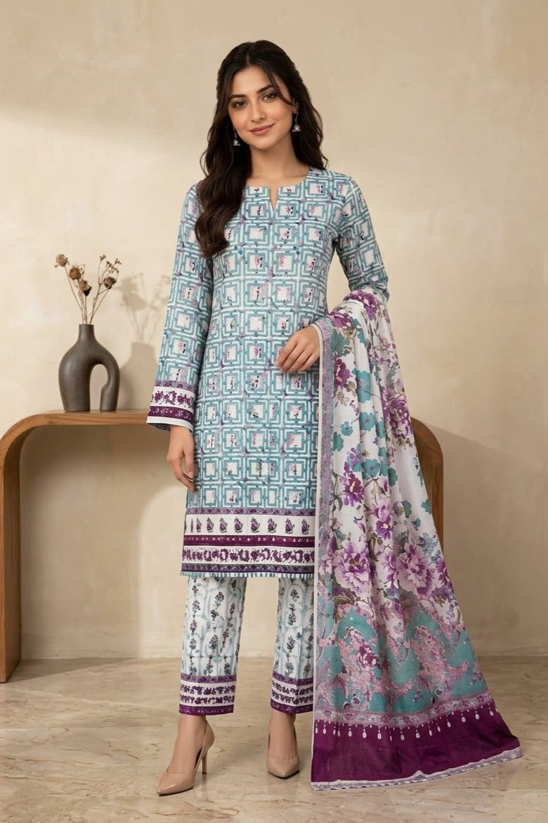 Bonanza Satrangi Printed Khaddar Unstitched 3pc