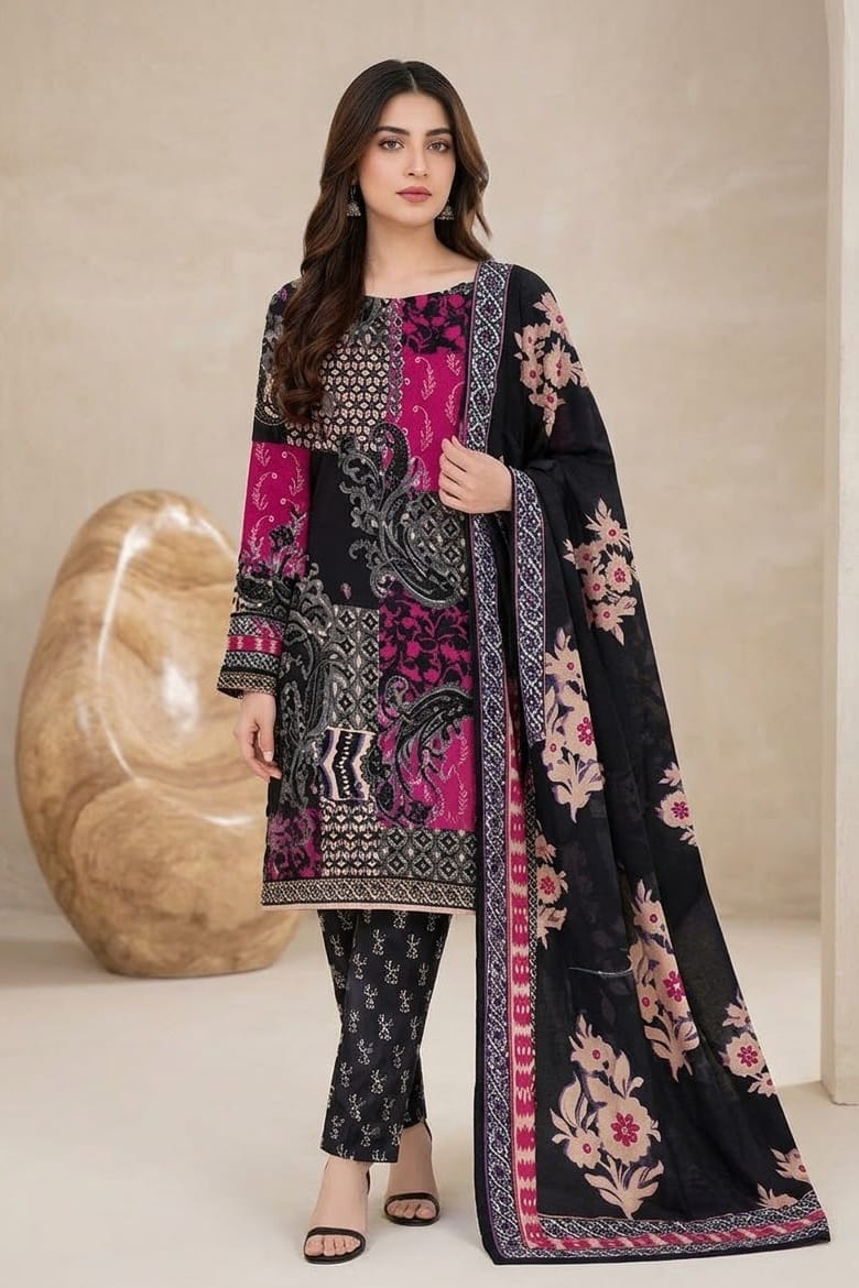 Bonanza Satrangi Printed Khaddar Unstitched 3pc