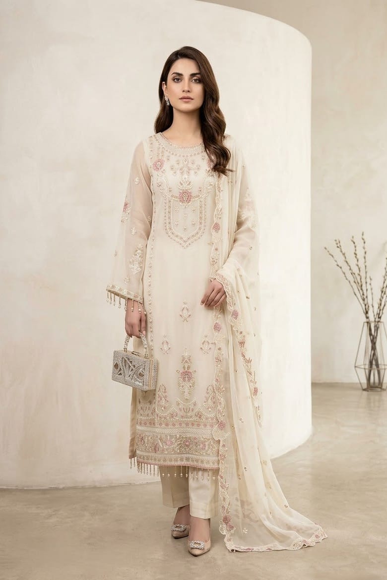 Noor Jahan Musfir Unstiitched Embroidered 3pc