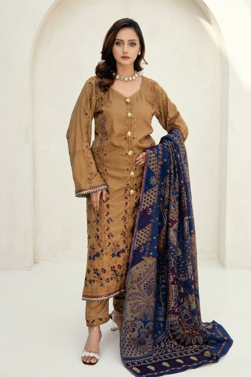 Noor Jahan Musriq Unstiitched Embroidered 3pc