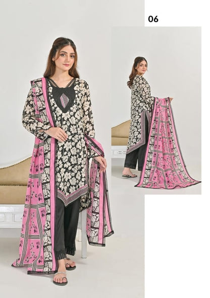 Jaffrani Printed Lawn Kayseria VOL 15 Collection 3pc - Branded Cut Pieces