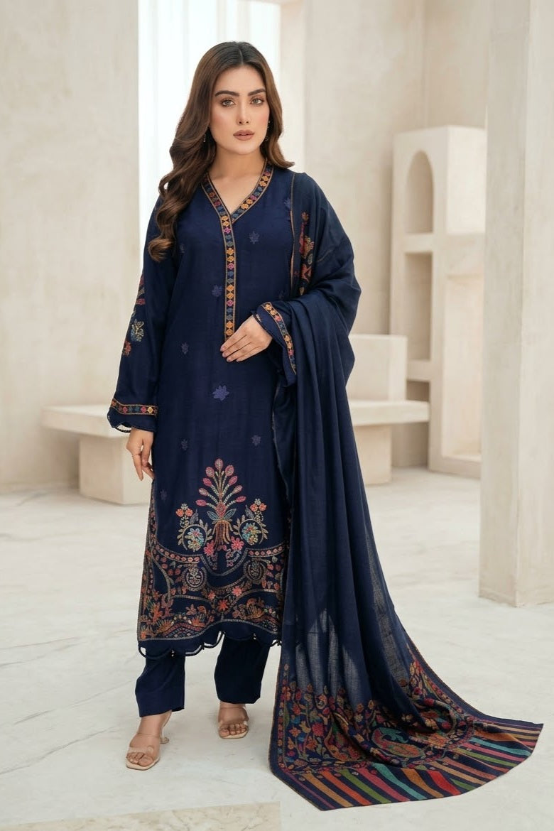 Noor Jahan Musriq Unstiitched Embroidered 3pc