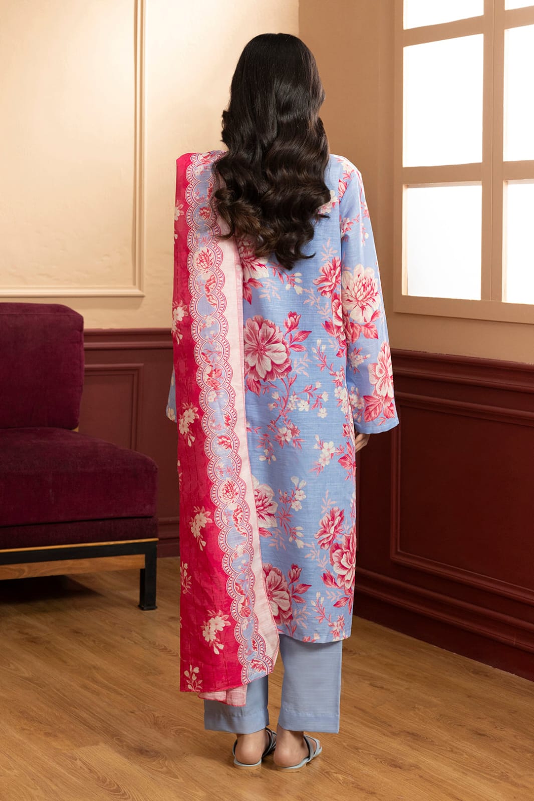 Zellbury Stitched Printed Khaddar 3pc