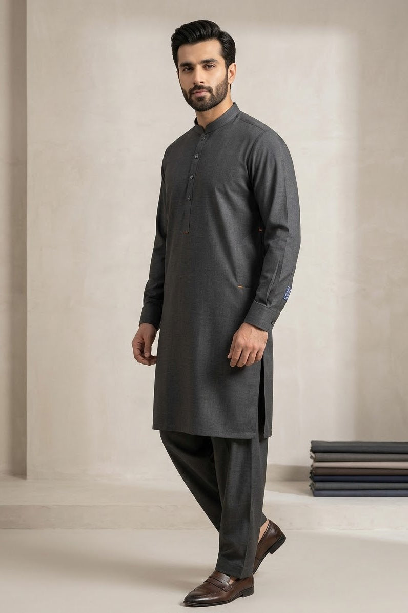 Gul Ahmed Men's Unstitched Wash & Wear