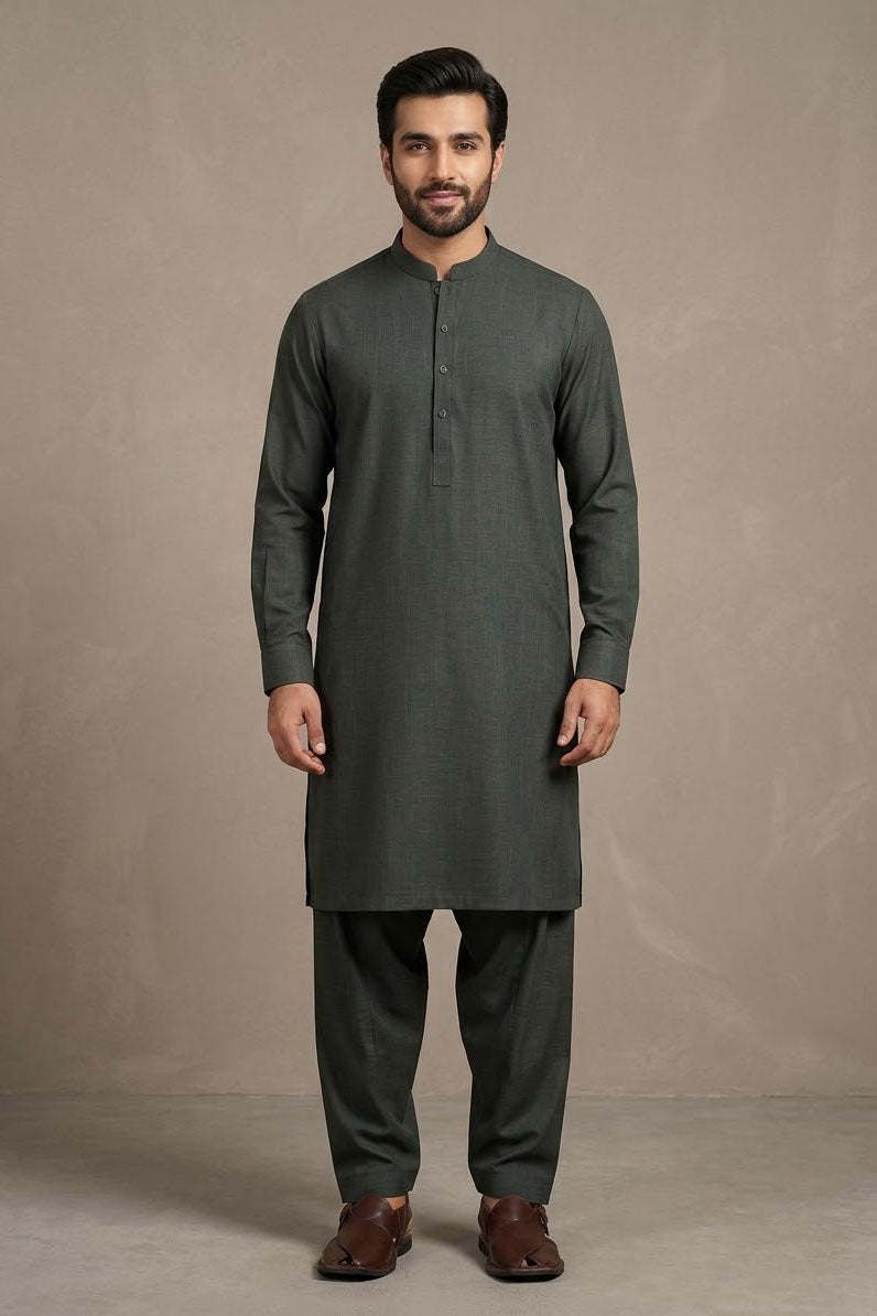 Gul Ahmed Men's Unstitched Wash & Wear