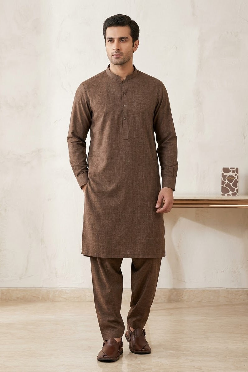 Gul Ahmed Men's Unstitched Wash & Wear