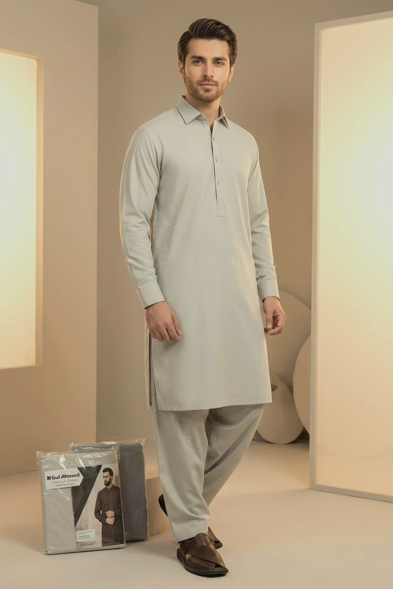Gul Ahmed Men's Unstitched Wash & Wear