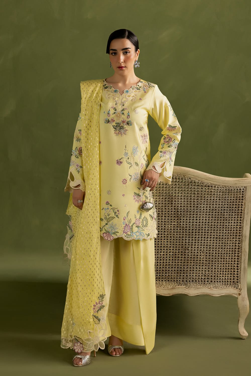 RajBari Silah Embroidered Luxury Formal Silk 3pc
