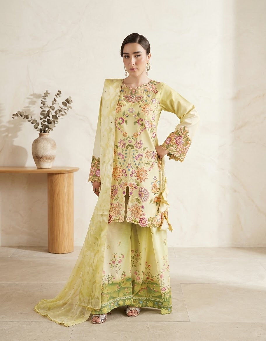 RajBari Silah Embroidered Luxury Formal Silk 3pc