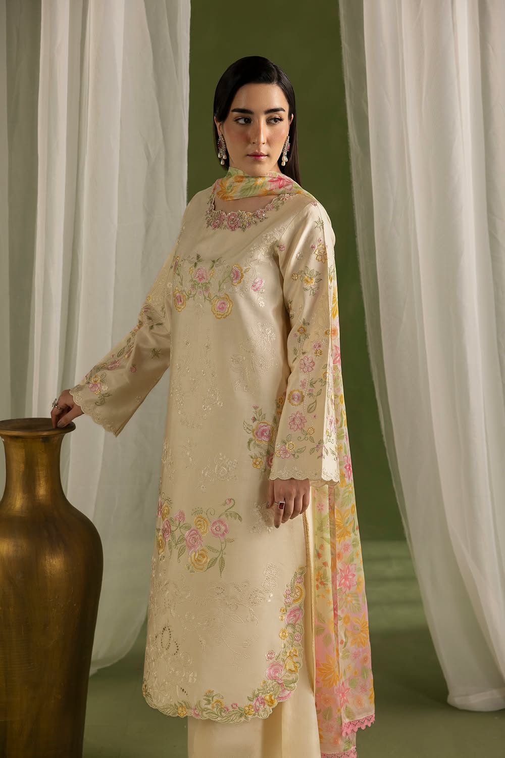 RajBari Silah Embroidered Luxury Formal Silk 3pc