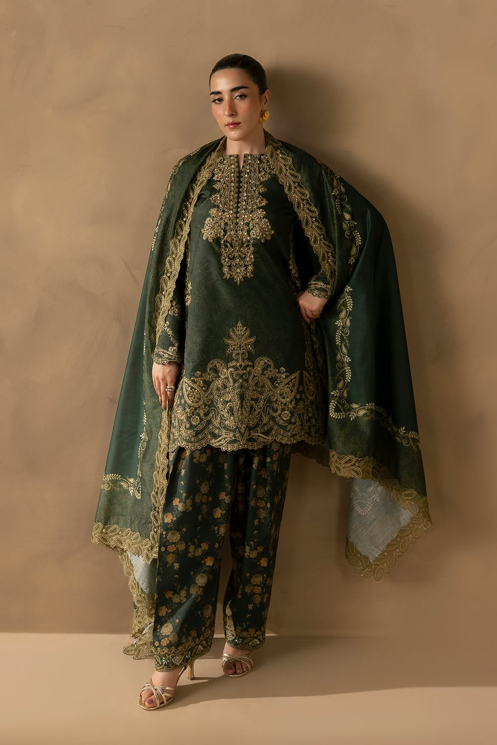 RajBari Silah Embroidered Luxury Formal Silk 3pc