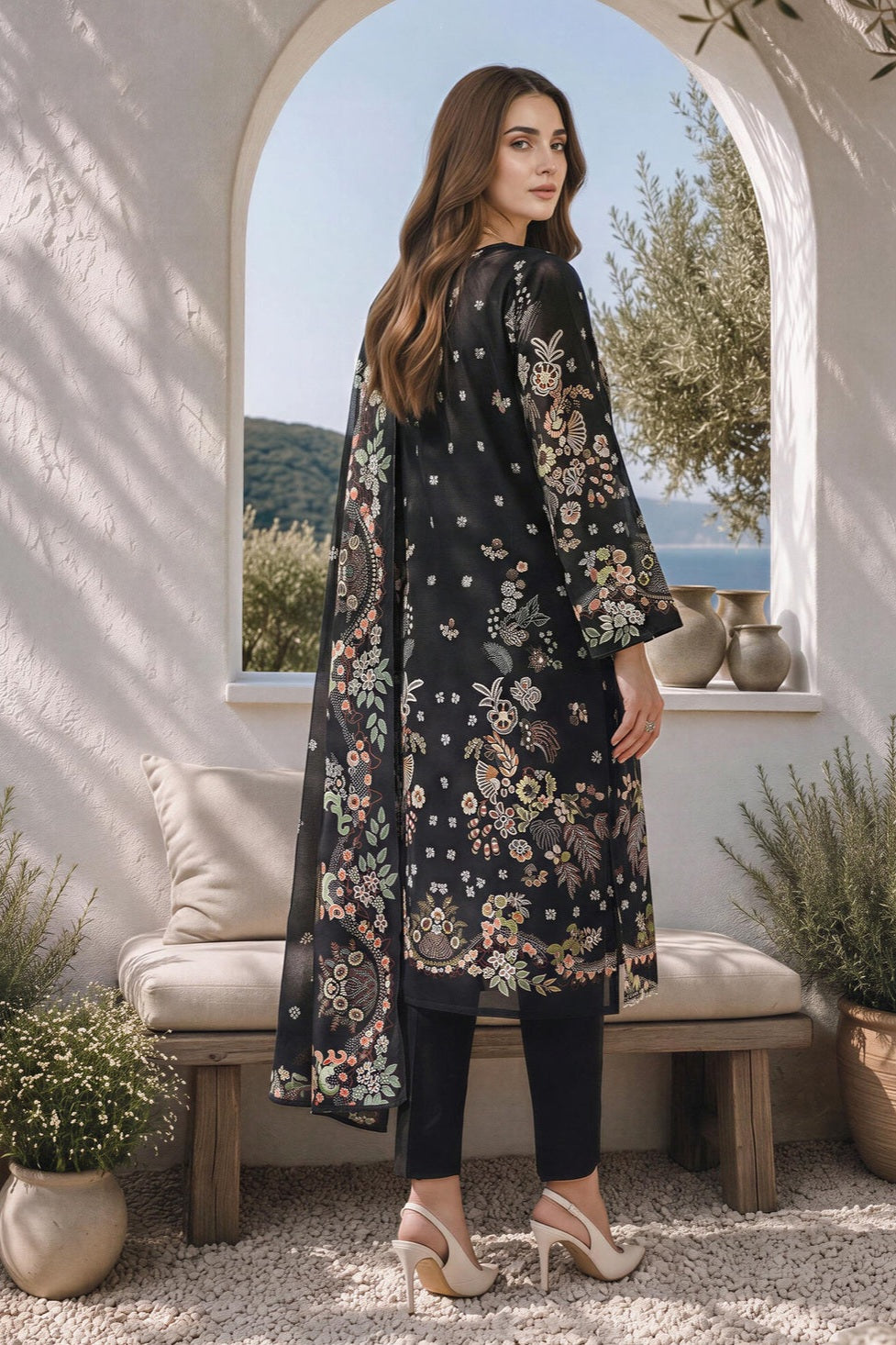 Lime Light Unstitched Printed Khaddar 3pc