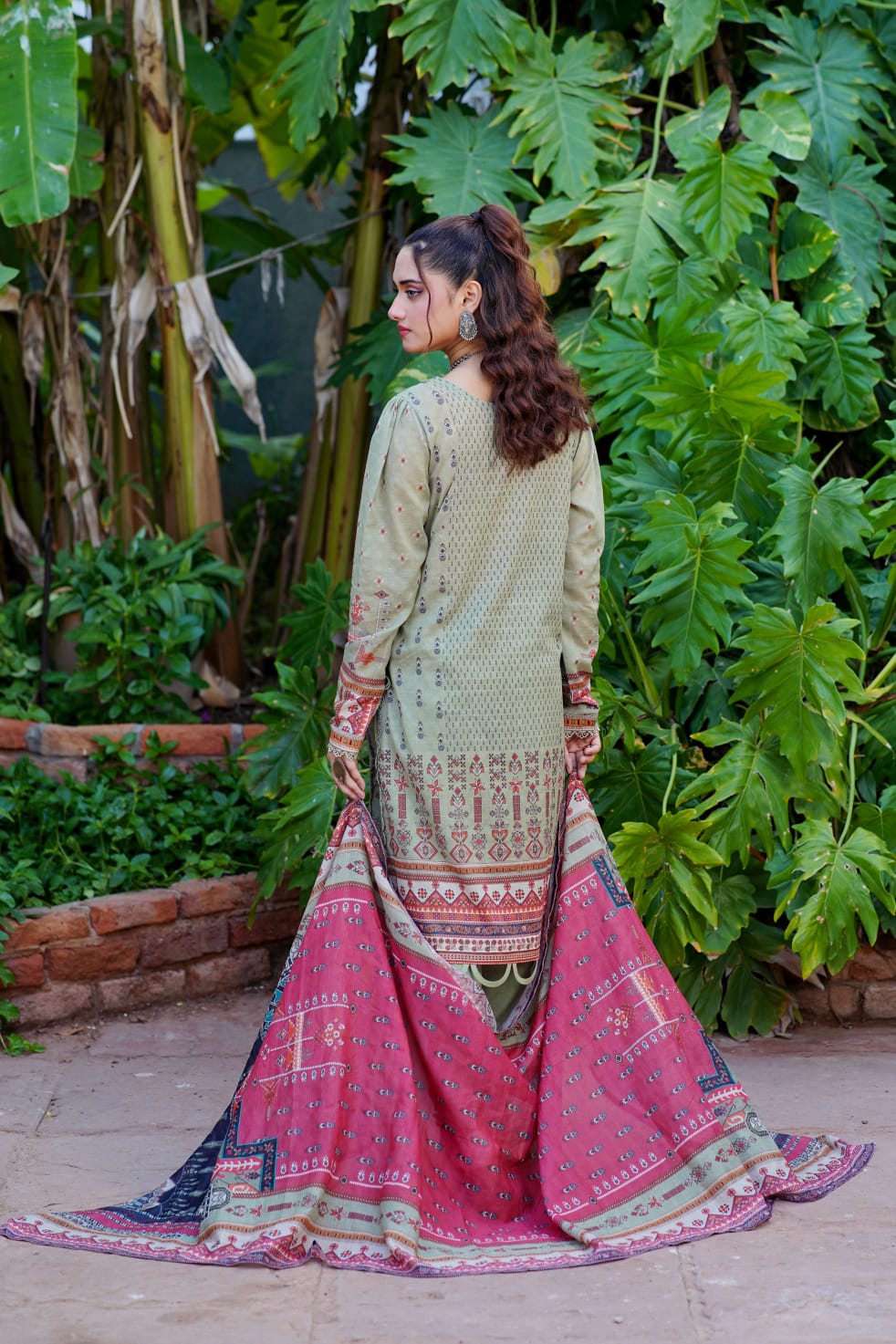 Jaffrani Printed Lawn Ayna Doria VOL 11 Collection 3pc - Branded Cut Pieces