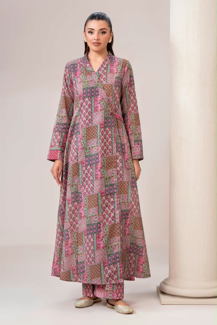 Lime Light Unstitched Printed Khaddar Shirt