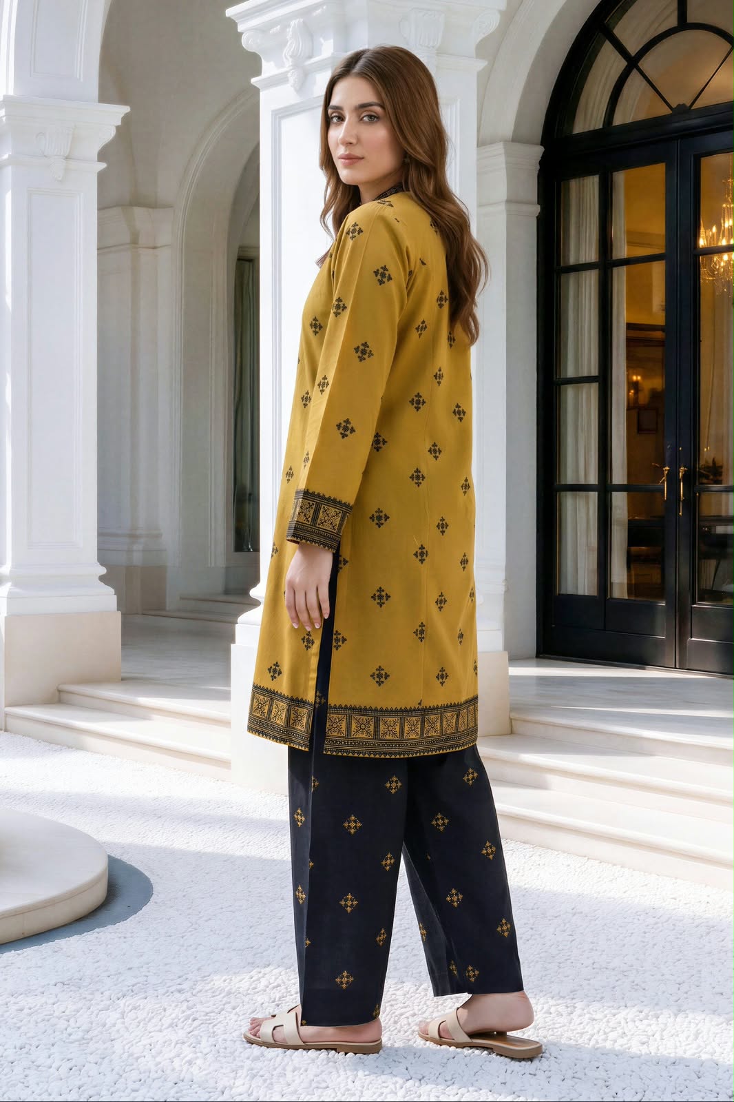 Lime Light Unstitched Printed Khaddar ST 2pc