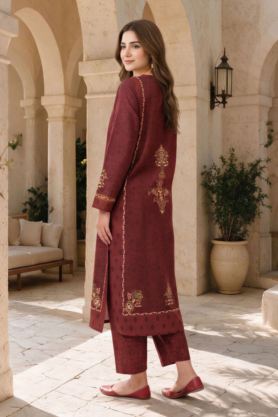 Lime Light Unstitched Printed Khaddar ST 2pc