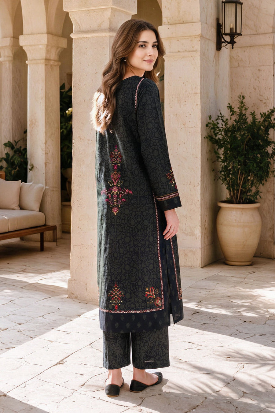 Lime Light Unstitched Printed Khaddar ST 2pc