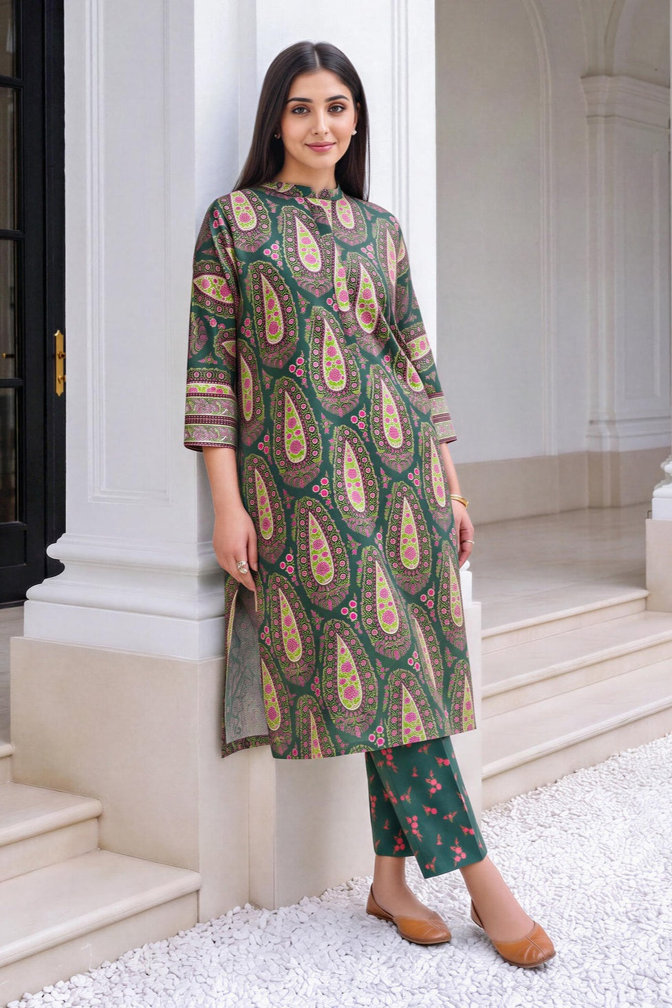 Lime Light Unstitched Printed Khaddar ST 2pc