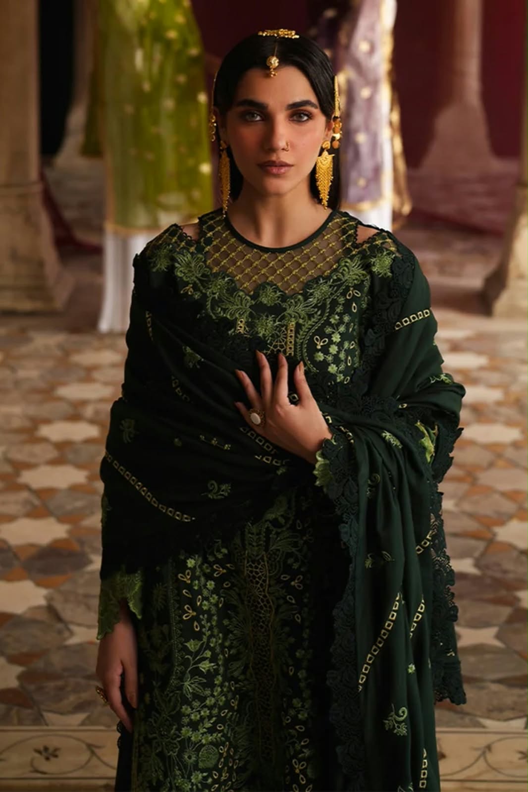 Mahnur Mastani Embroidered Luxury Karandi Unstitched 3pc
