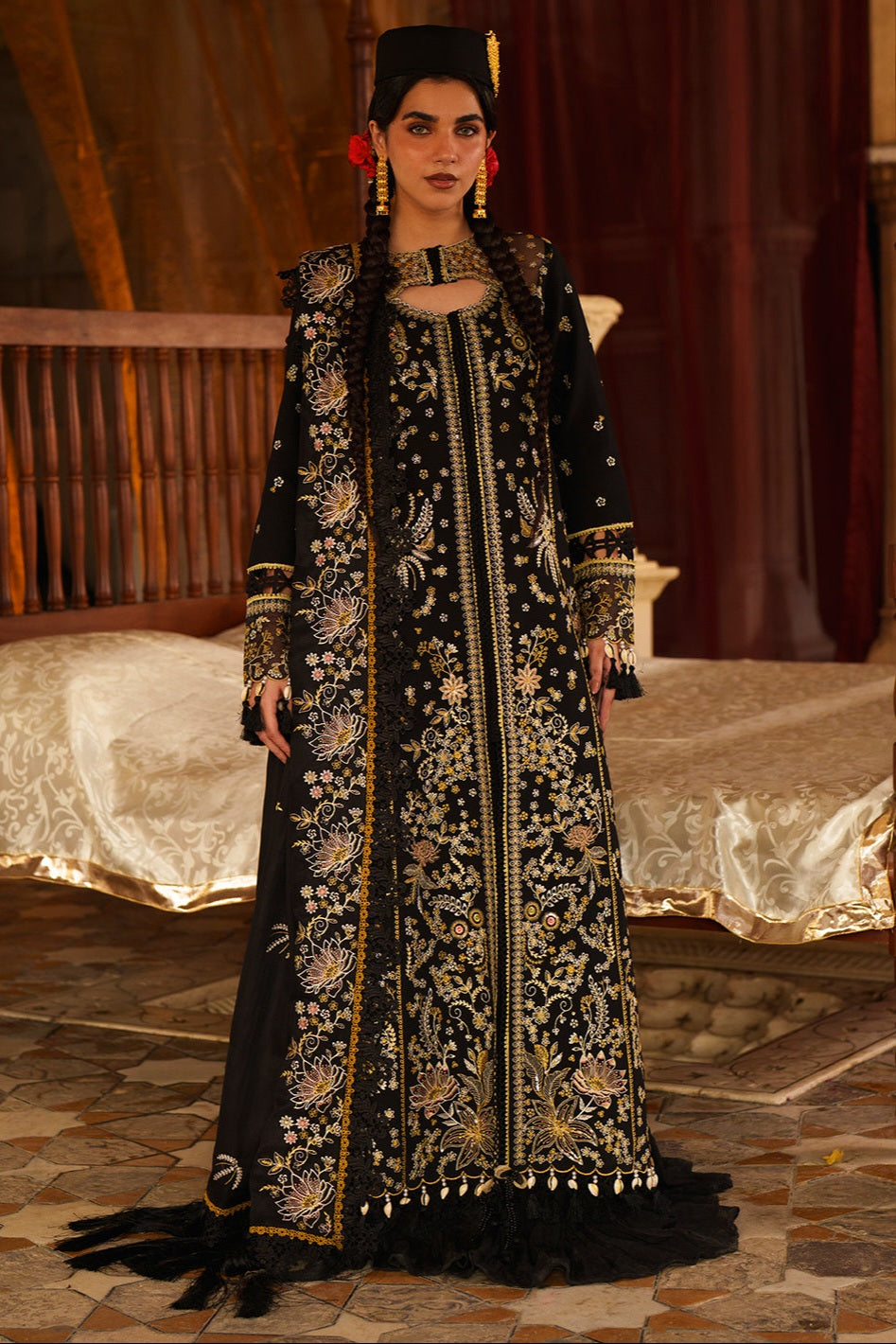 Mahnur Mastani Embroidered Luxury Karandi Unstitched 3pc