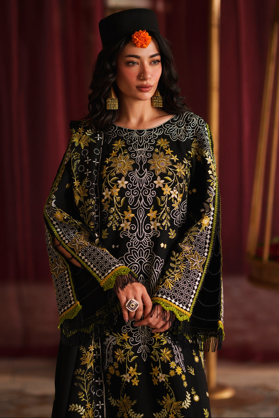 Mahnur Mastani Embroidered Luxury Karandi Unstitched 3pc