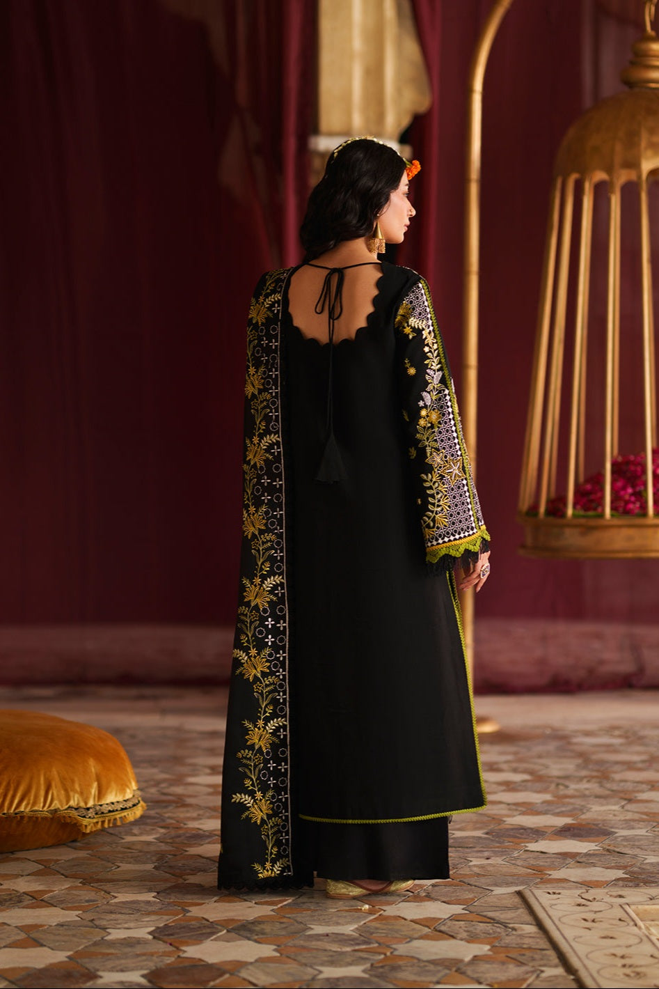 Mahnur Mastani Embroidered Luxury Karandi Unstitched 3pc