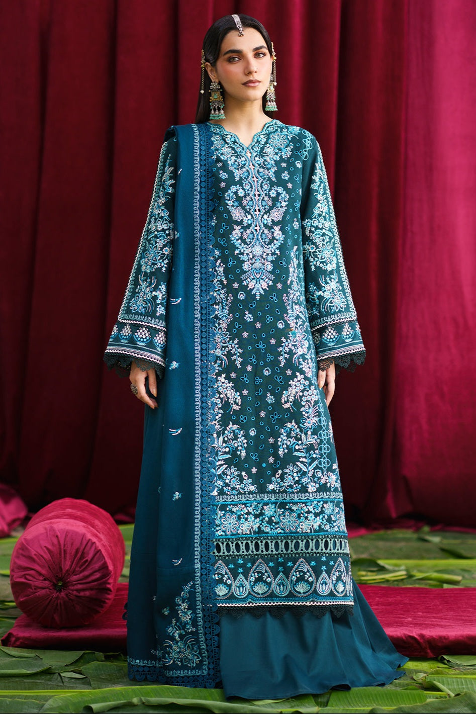 Mahnur Mastani Embroidered Luxury Karandi Unstitched 3pc