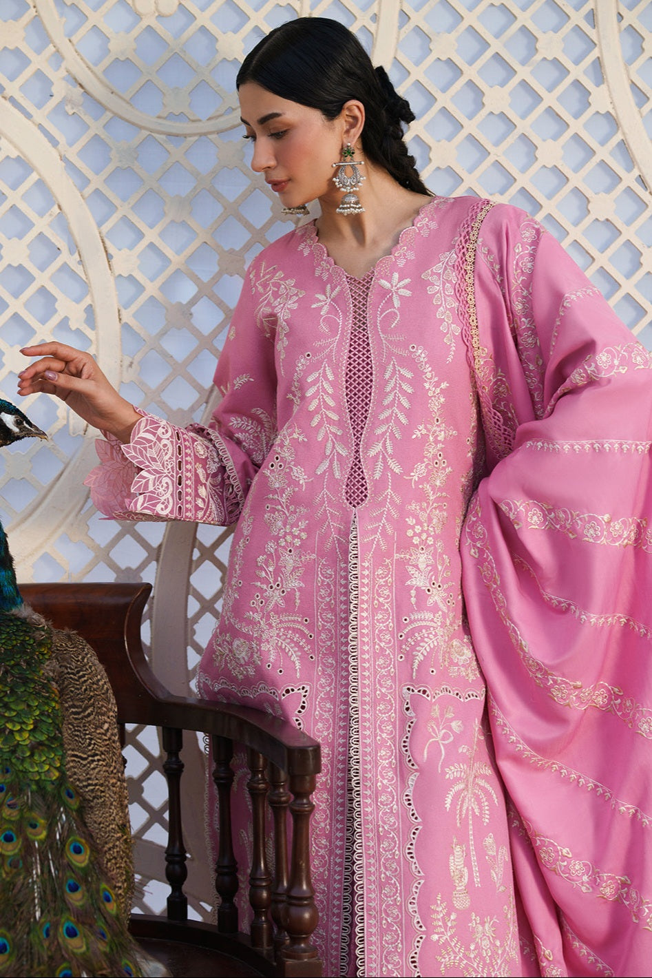 Mahnur Mastani Embroidered Luxury Karandi Unstitched 3pc