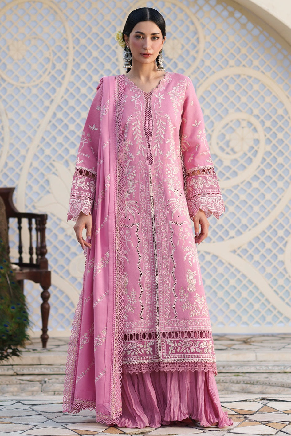 Mahnur Mastani Embroidered Luxury Karandi Unstitched 3pc