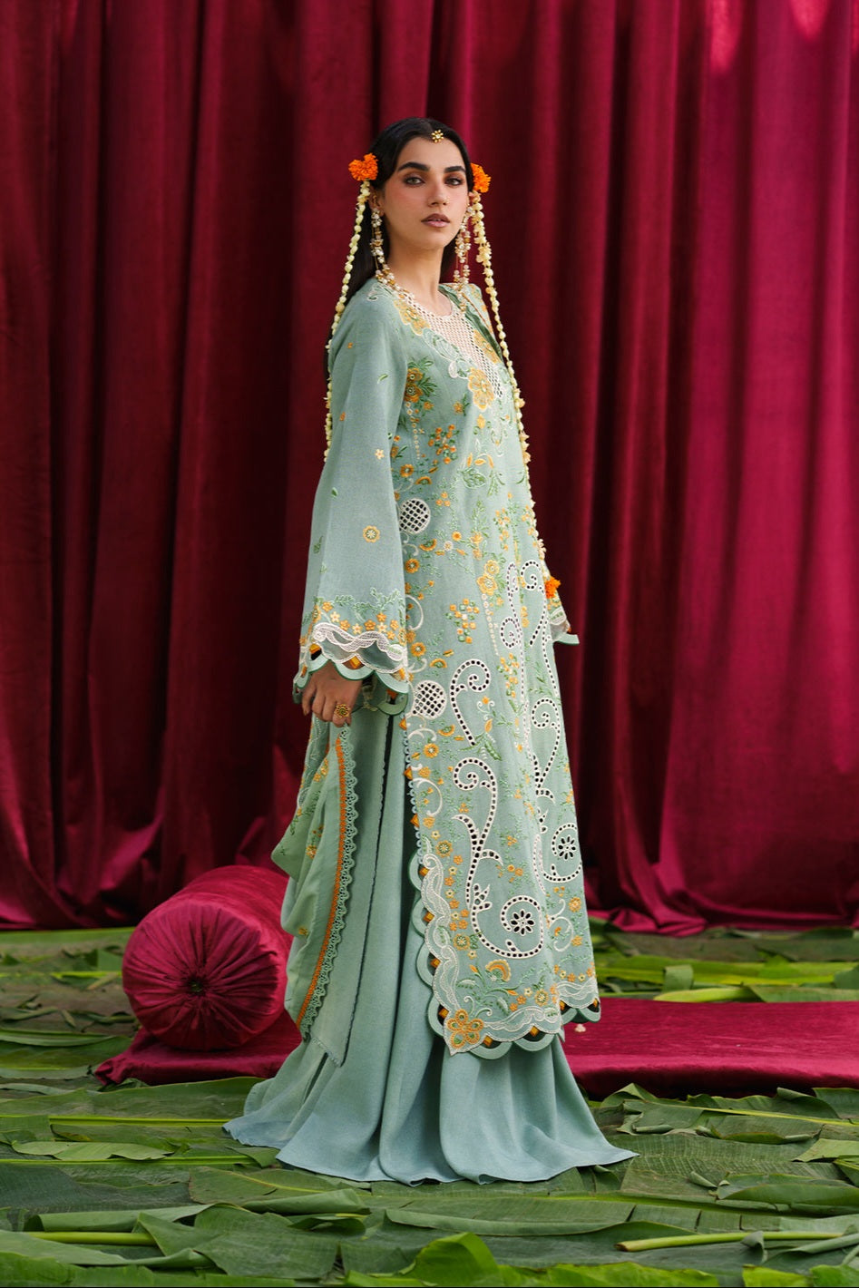 Mahnur Mastani Embroidered Luxury Karandi Unstitched 3pc