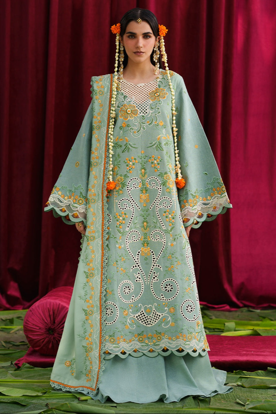 Mahnur Mastani Embroidered Luxury Karandi Unstitched 3pc