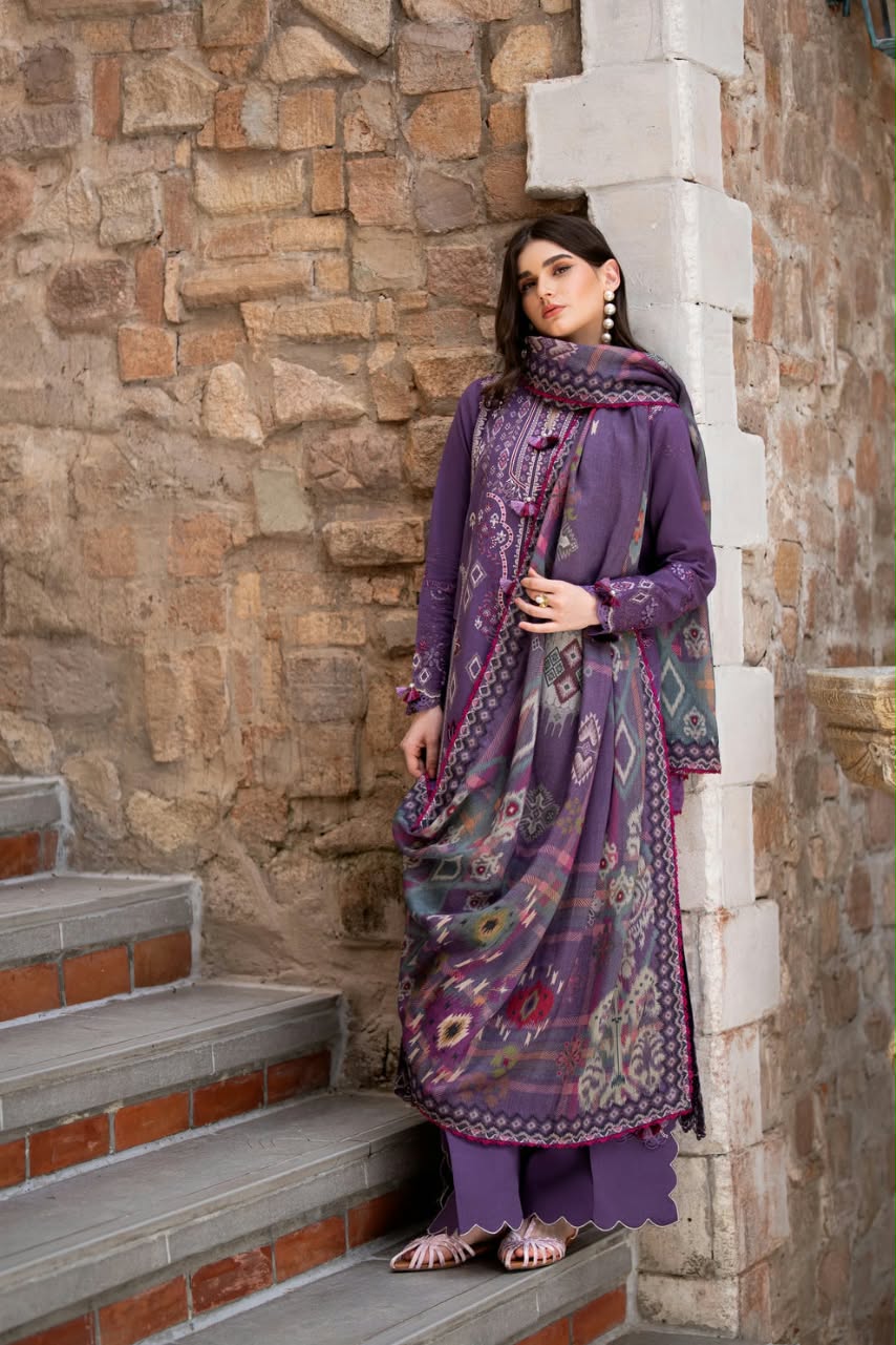 Florent Embroidered Luxury Unstitched Karandi 3pc