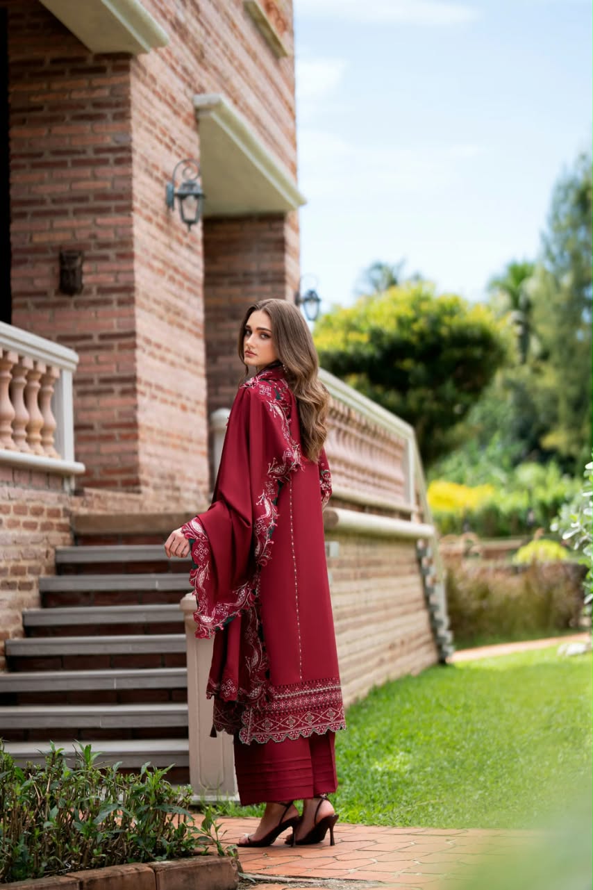 Florent Embroidered Luxury Unstitched Karandi 3pc