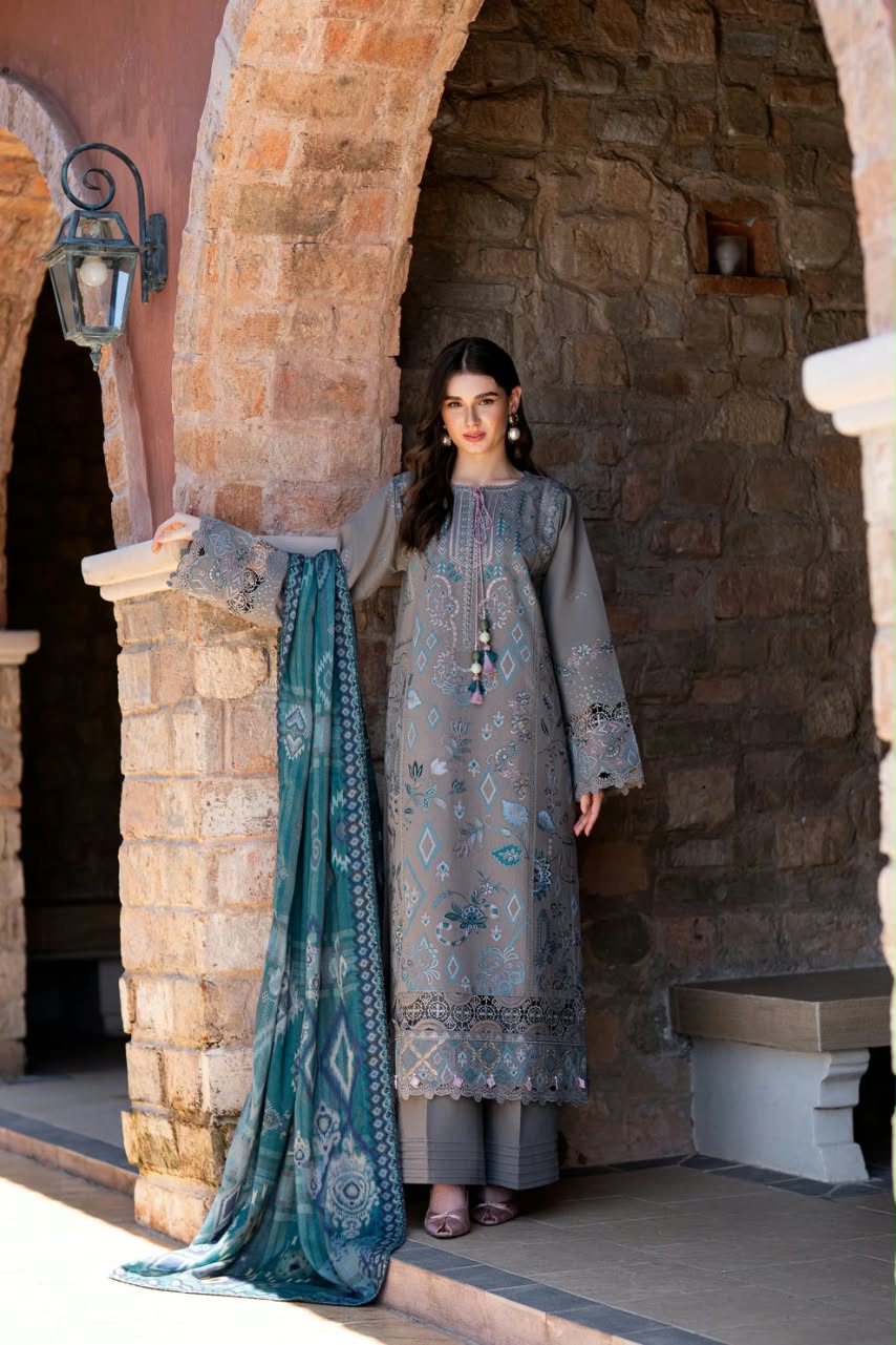 Florent Embroidered Luxury Unstitched Karandi 3pc