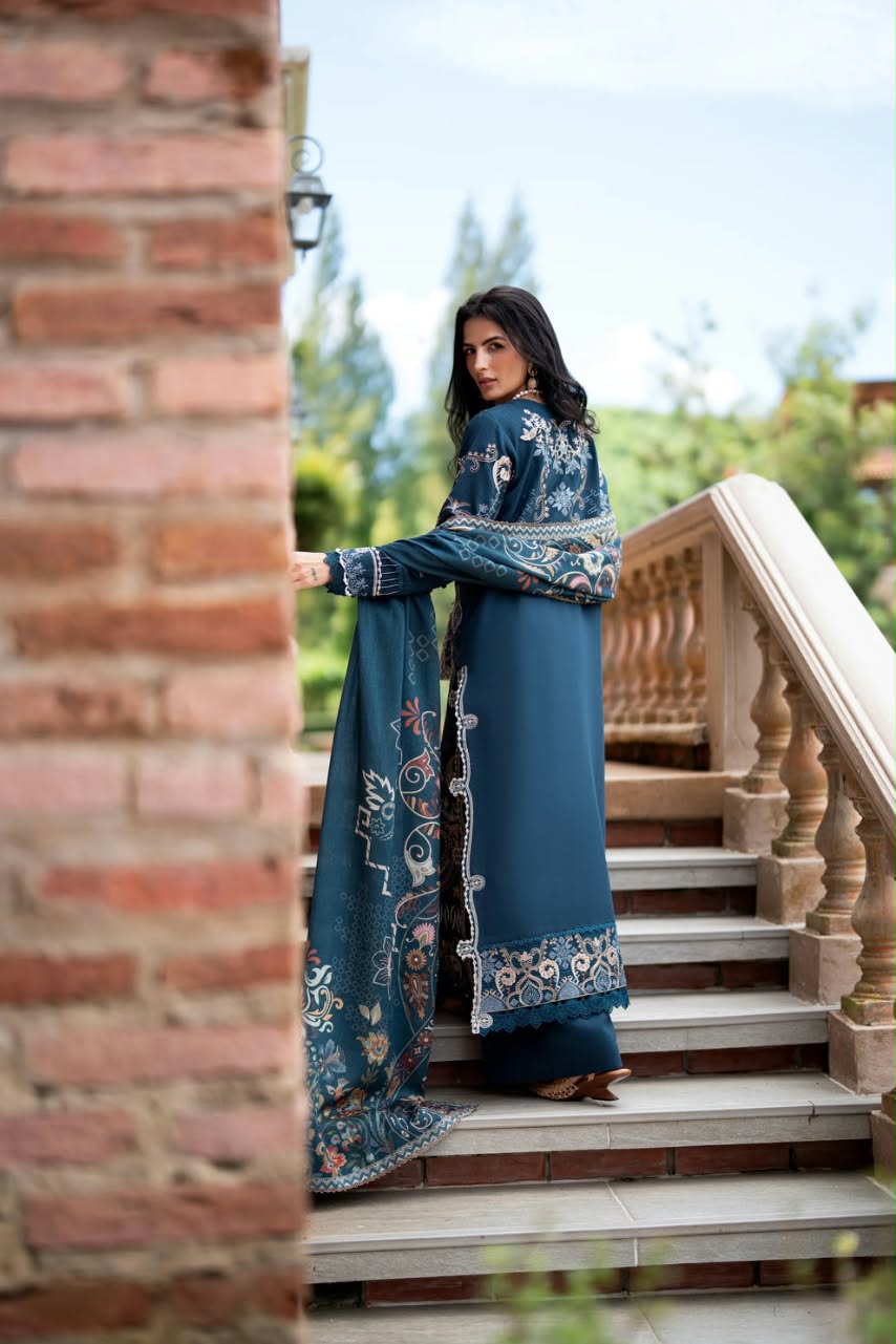 Florent Embroidered Luxury Unstitched Karandi 3pc