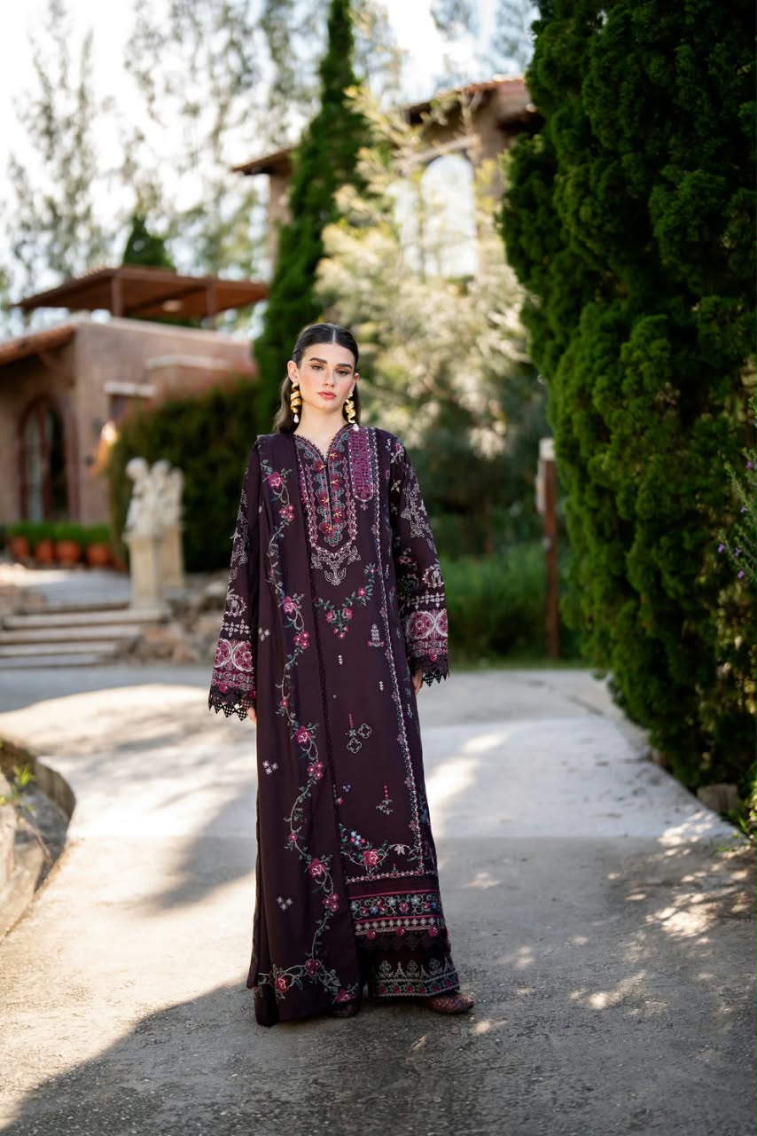 Florent Embroidered Luxury Unstitched Karandi 3pc