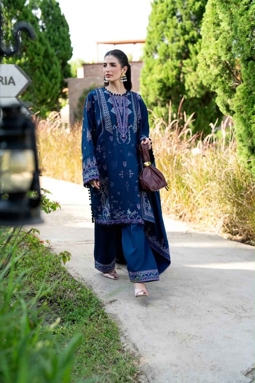 Florent Embroidered Luxury Unstitched Karandi 3pc