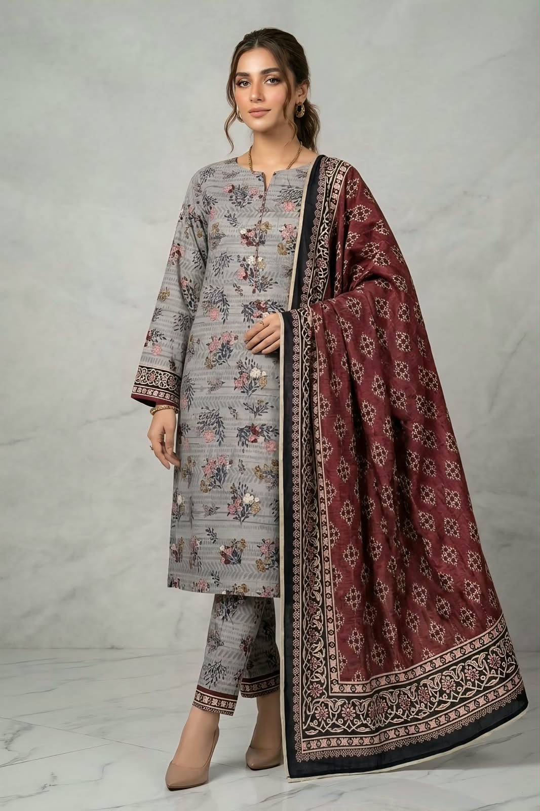Tawakkal Unstitched Printed Khaddar 3pc