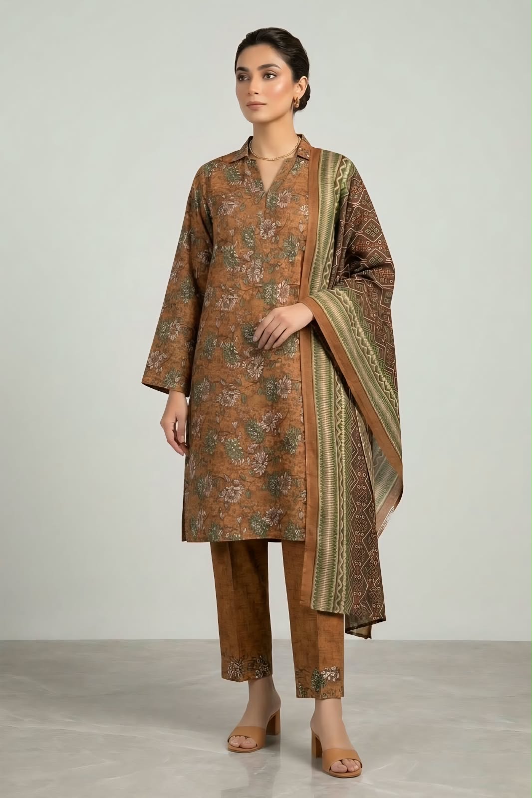 Tawakkal Unstitched Printed Khaddar 3pc