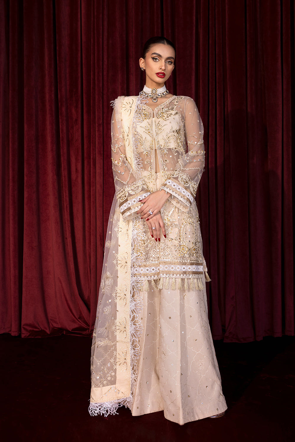 Zarposh Luxury Embroidered Unstitched 3pc