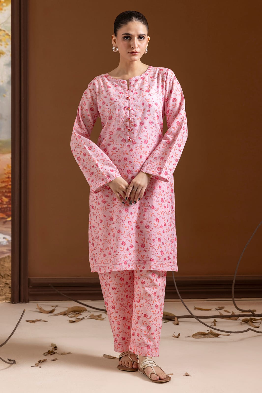 Zellbury Stitched Printed Khaddar ST 2pc