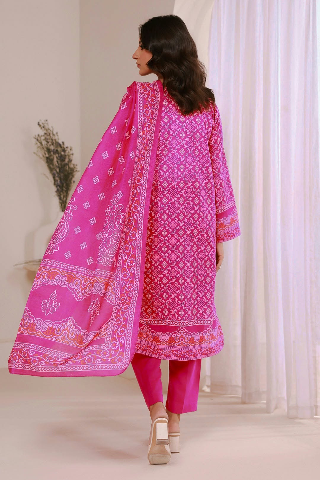 Zellbury Stitched Printed Khaddar 3pc