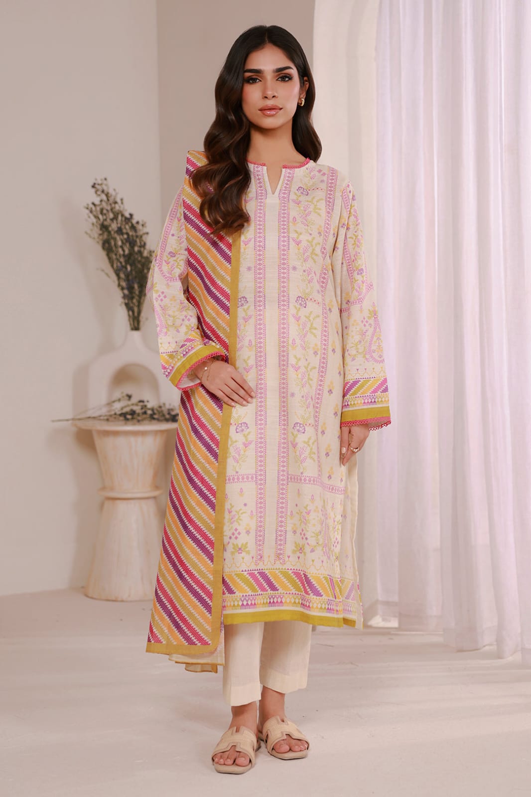 Zellbury Stitched Printed Khaddar SD 2pc