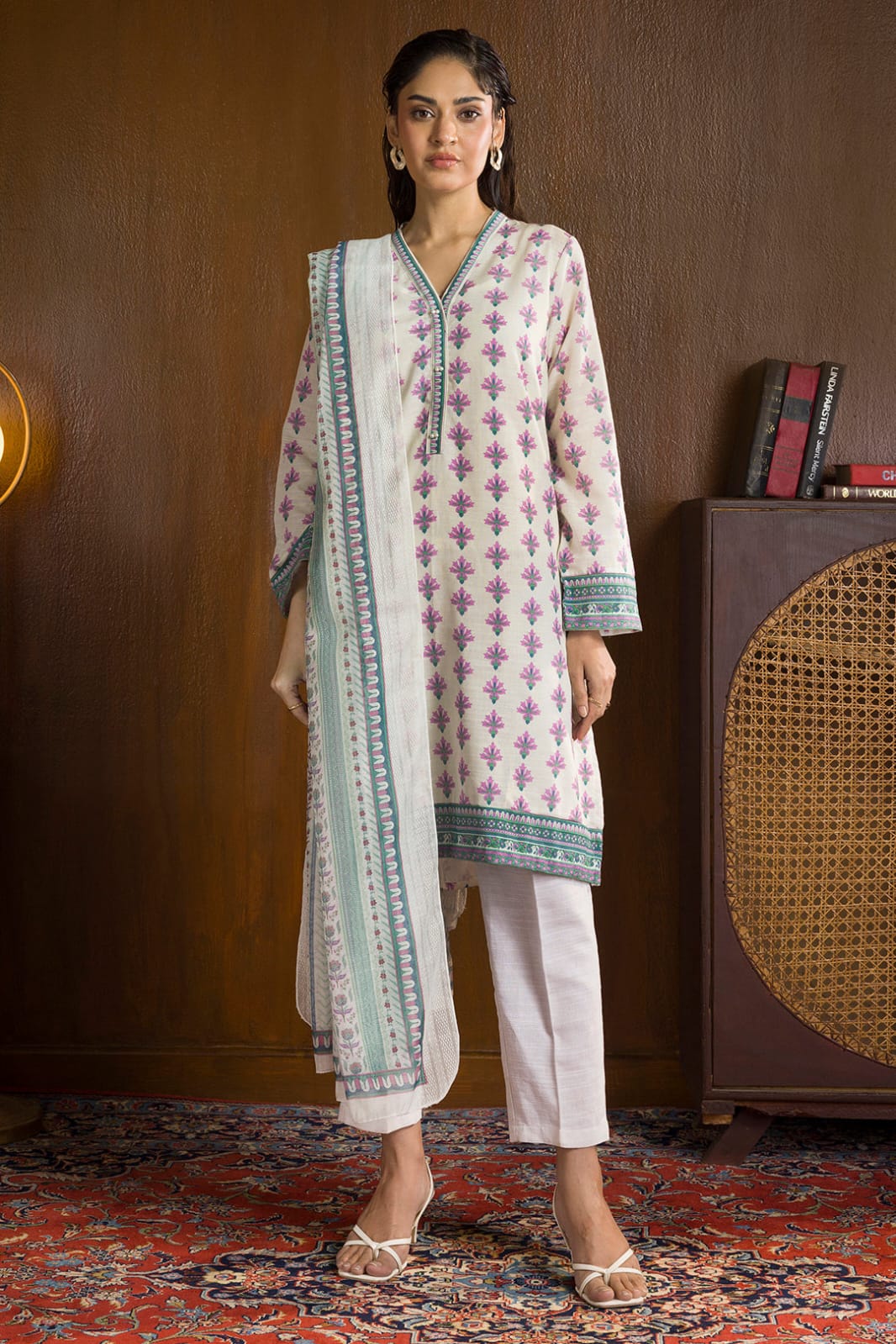 Zellbury Stitched Printed Khaddar SD 2pc
