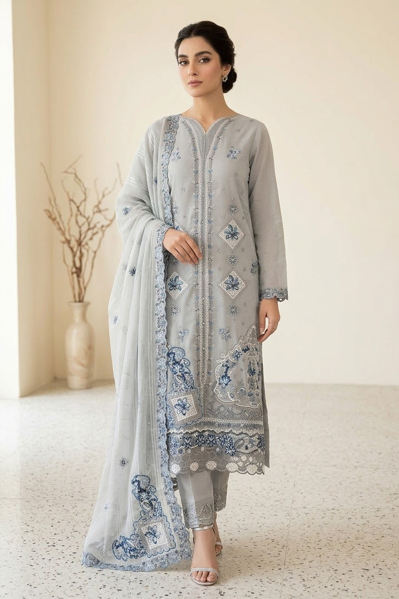 Tawakkal Embroidered Semi Stitched 3pc