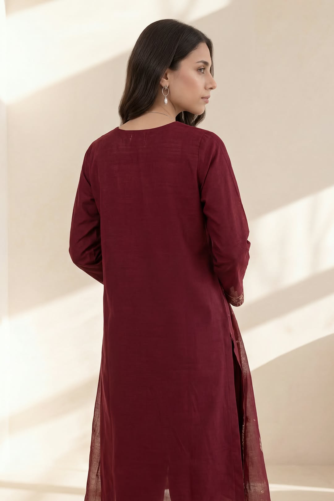 Zellbury Stitched D-Embroidered Khaddar 3pc