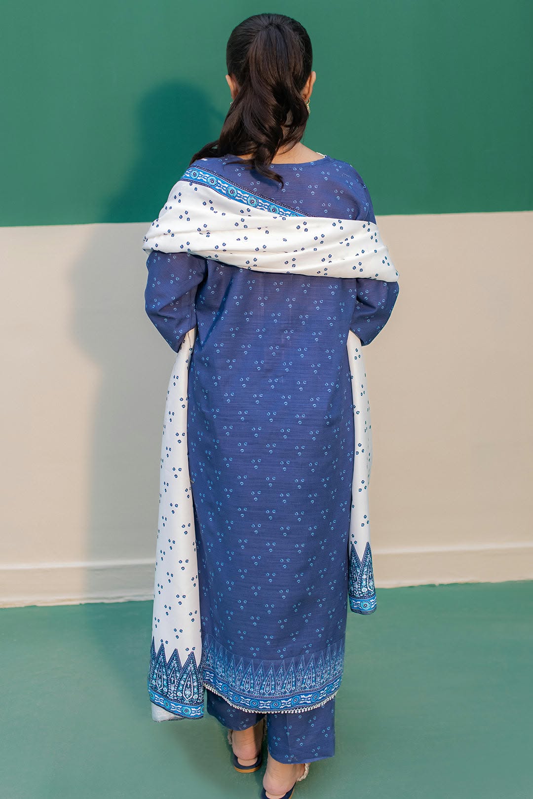 Zellbury Stitched Embroidered Khaddar 3pc