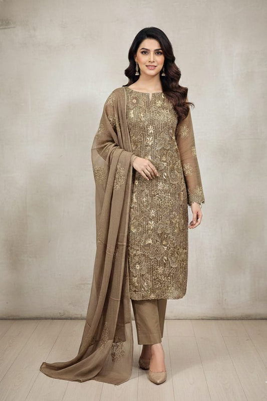 Bareeze Embroidered Lawn 3Pc