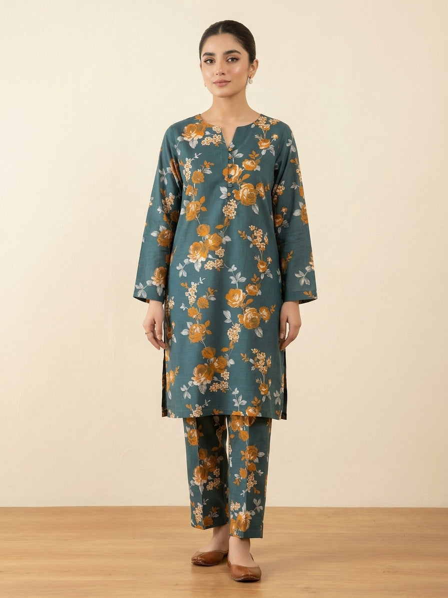 Tawakkal Stitched Printed Khaddar ST 2pc