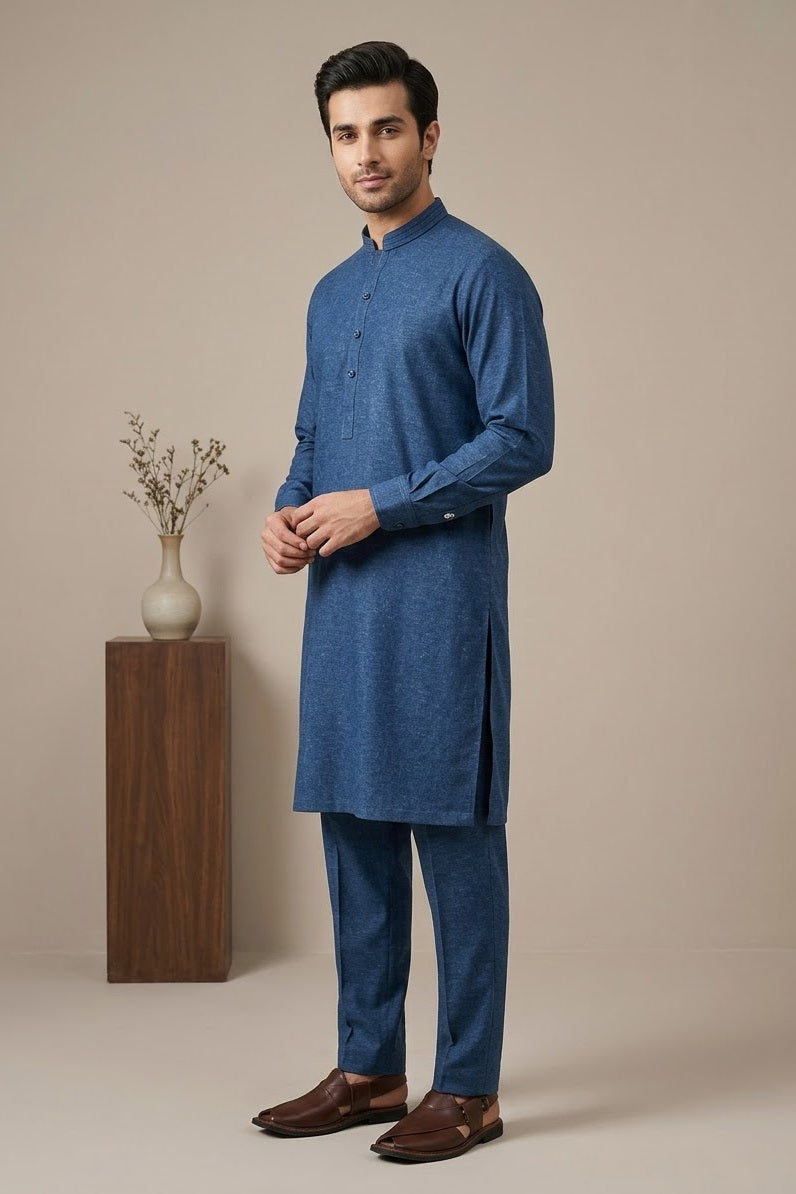 Stenciller Men's Unstitched Bannu Wool
